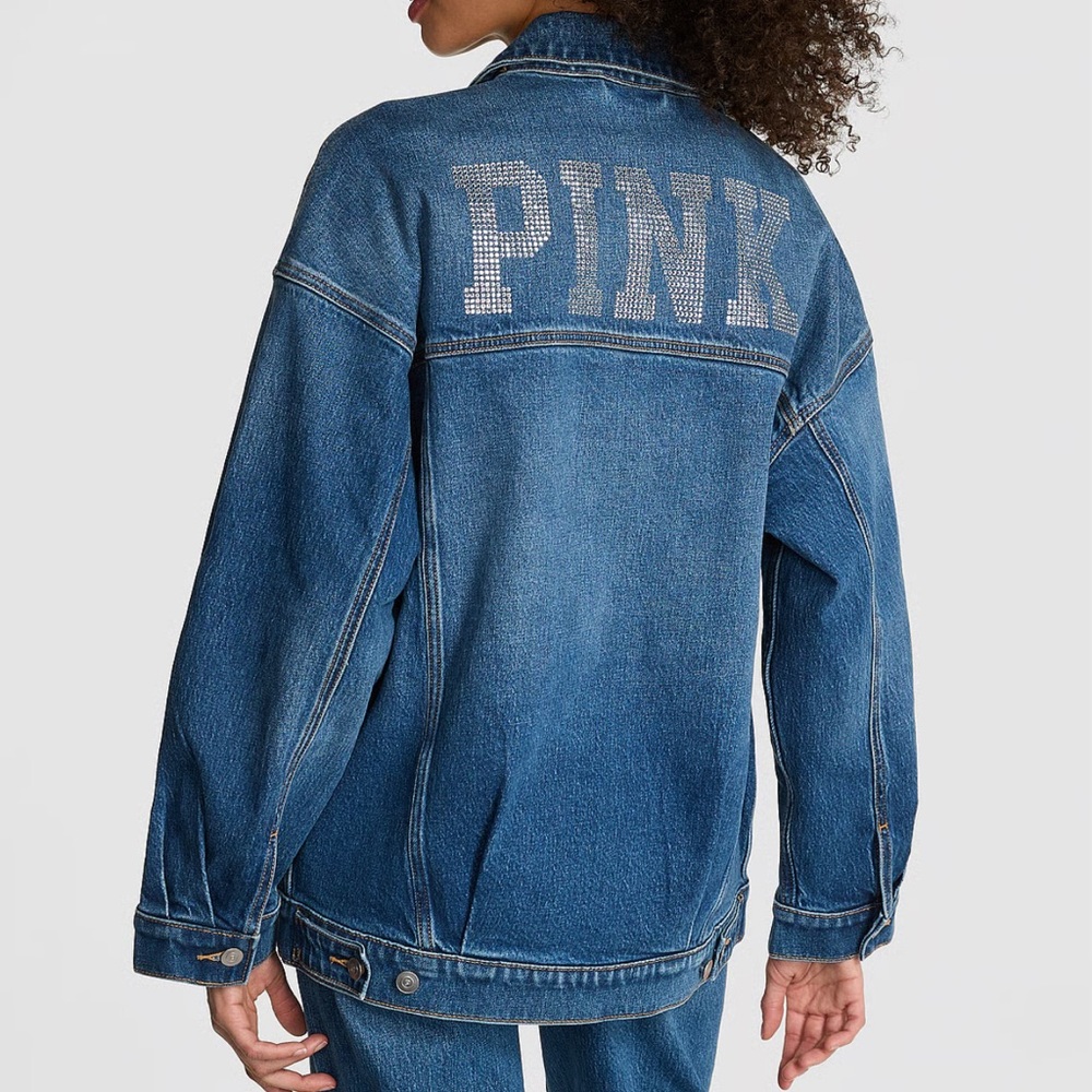 PINK Victoria's Secret Blue Jean Jacket